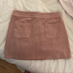 Kendall and Kylie suede skirt